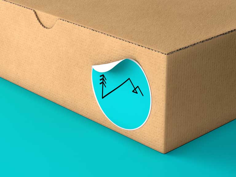 Recycelte Verpackung