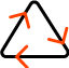 Recycelter Stoff